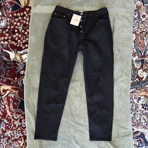 29-P Women's Cry Baby High Waist Black Jeans